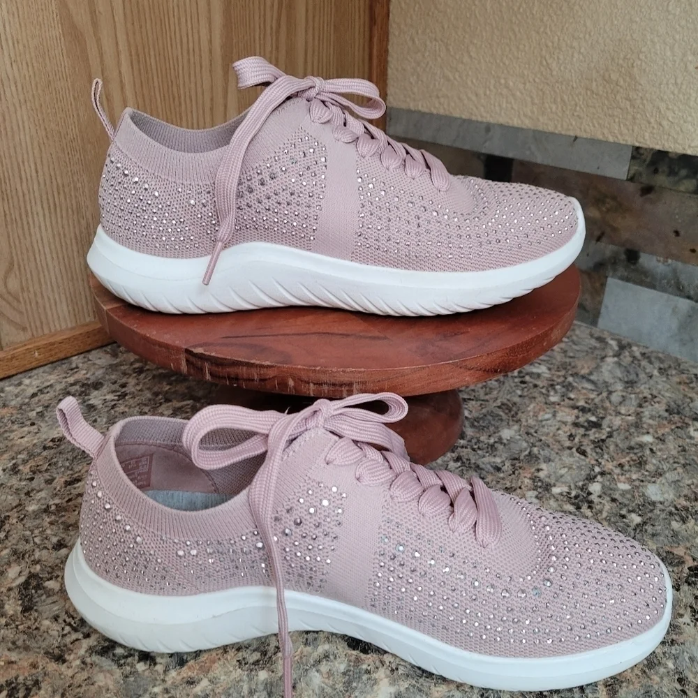 Clarks blush sparkle shoes - Picture 3 of 5